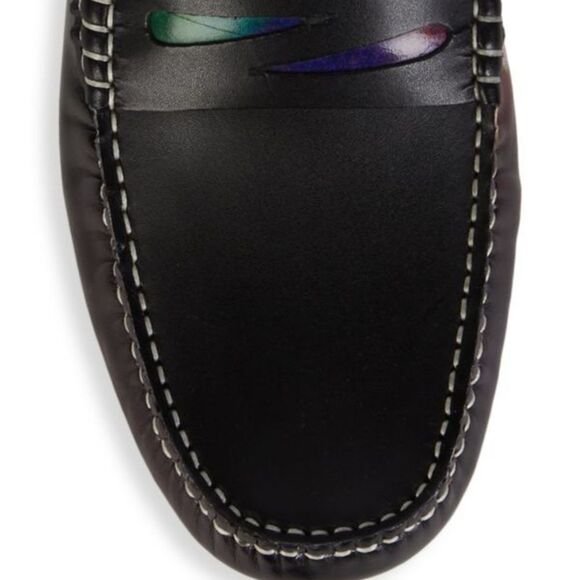 Robert Graham Sonny Leather Loafer Black/Multi
 NWOT main image 12